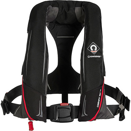 2026 Crewsaver Crewfit 180N ISO Single Automatic Lifejacket 9720BRA - Black / Red